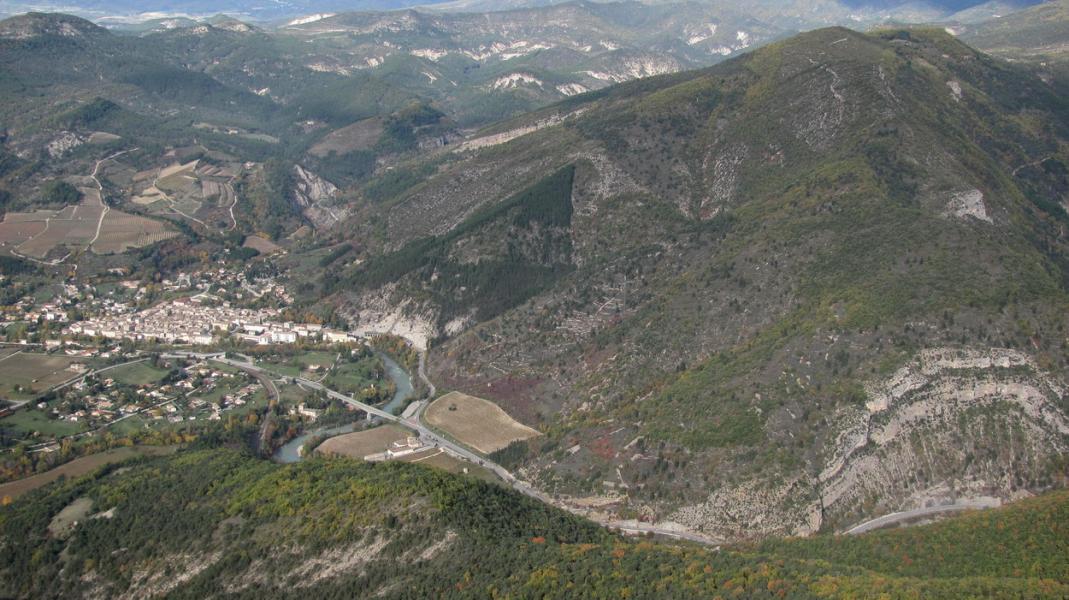 Saillans vu du sommet