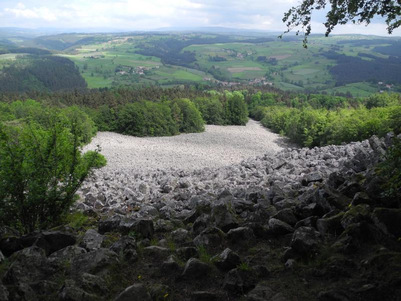 Segment de coulée vue d'en haut