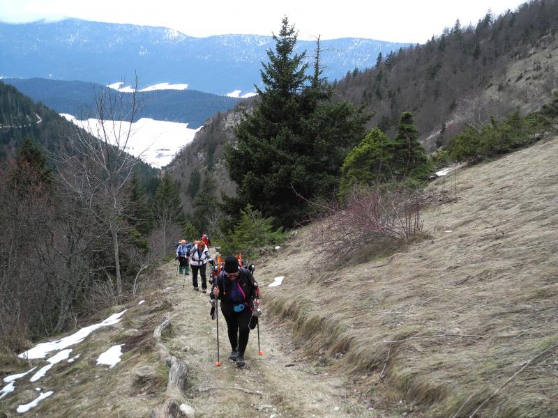 Sentier de montée
