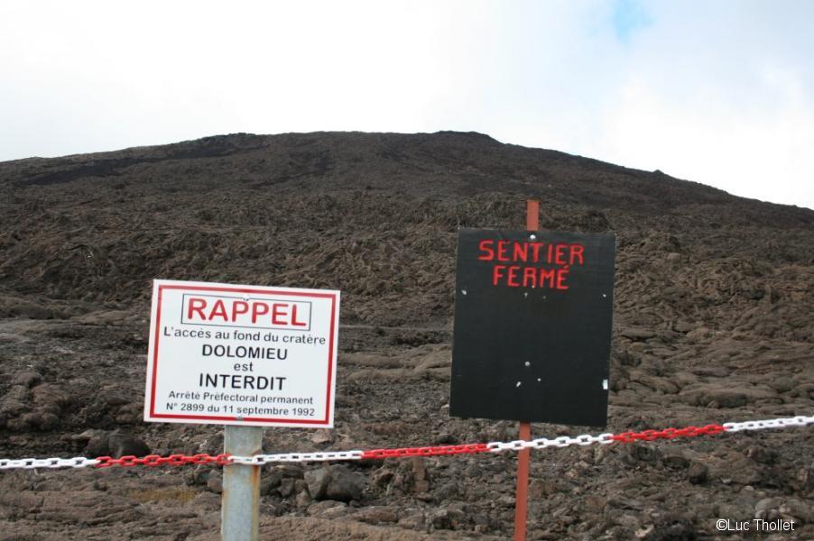 Sentier fermé