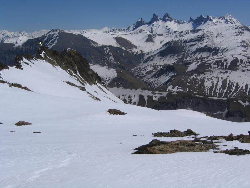 Sommet vu depuis les abords du col 2896m