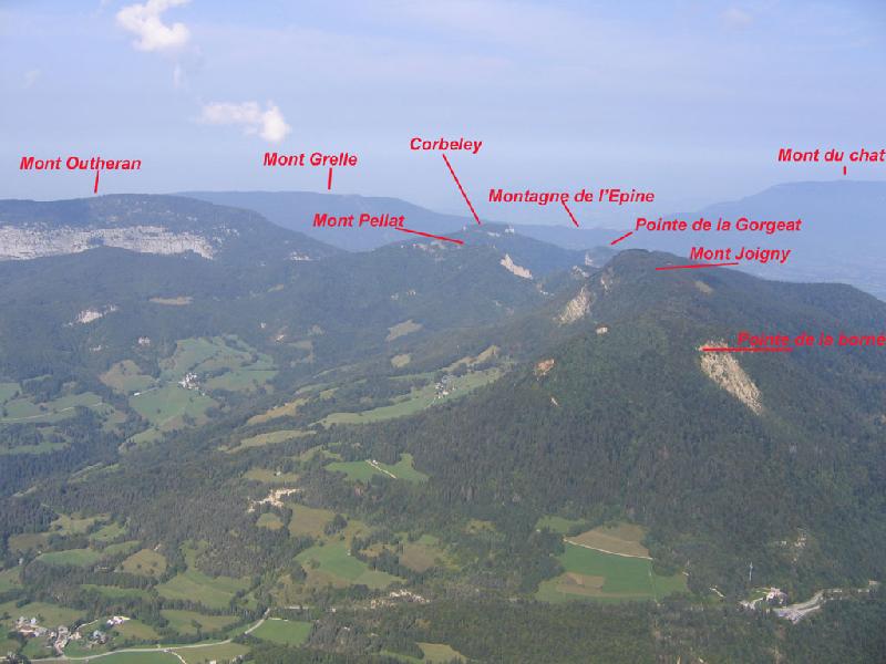Sommets visibles du Granier