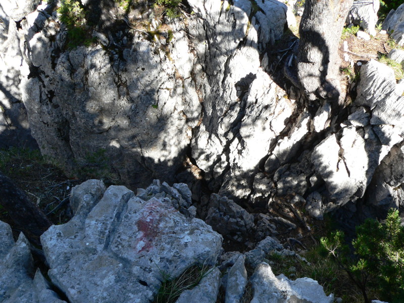 Sortie de la crevasse en Z