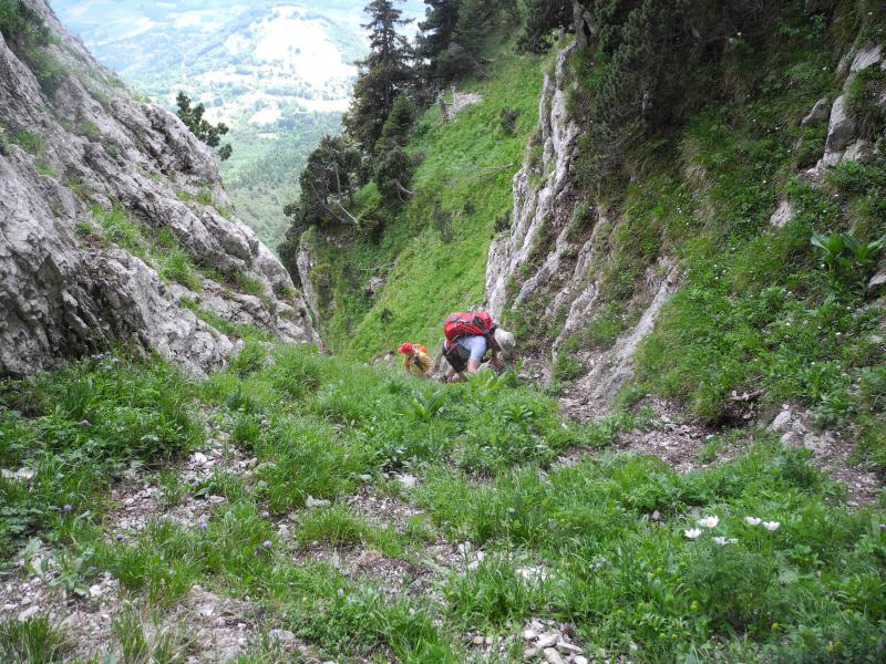 Sortie du couloir de Montbrun