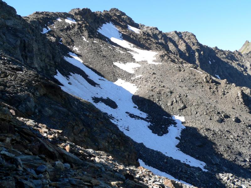 Sous la pointe de l'Argentière