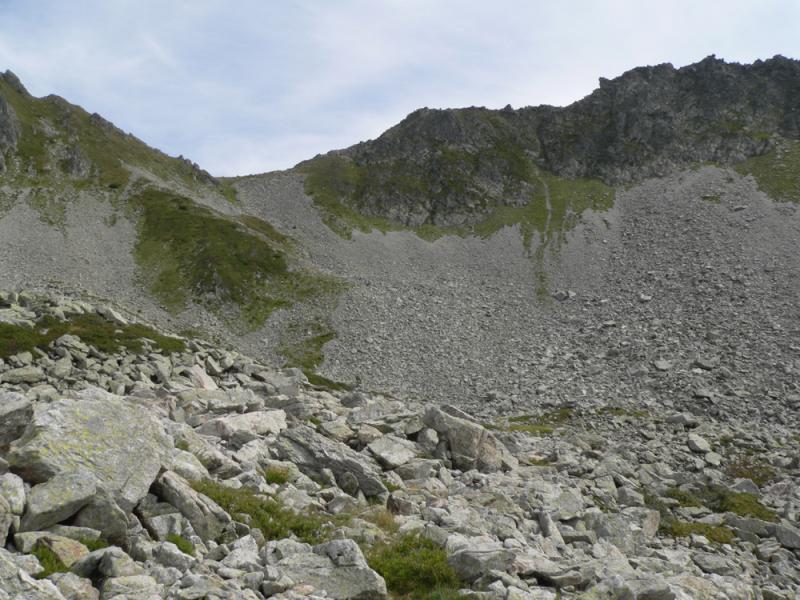 Sous le col du Merlet