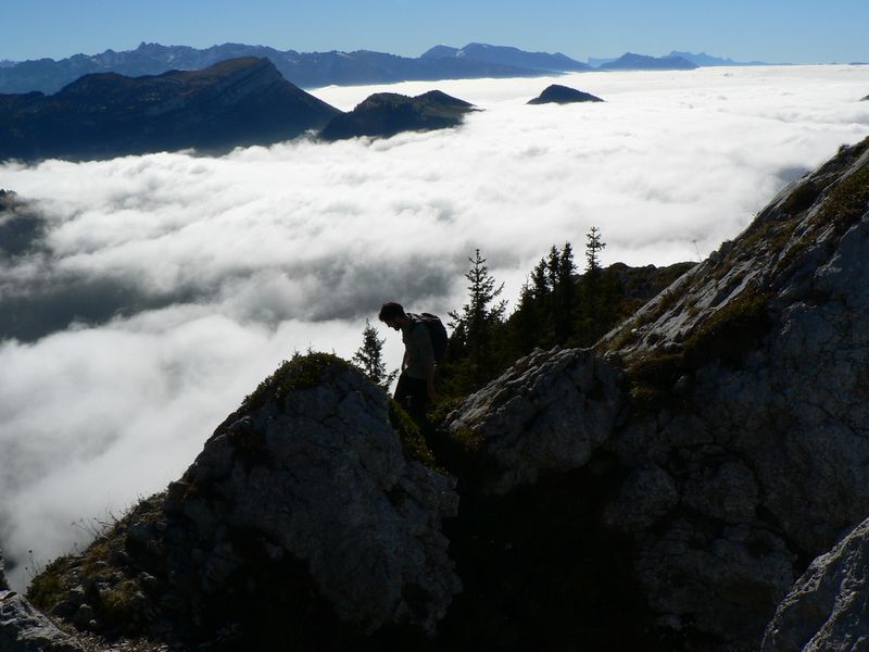 Sur l'arête de la Suiffière