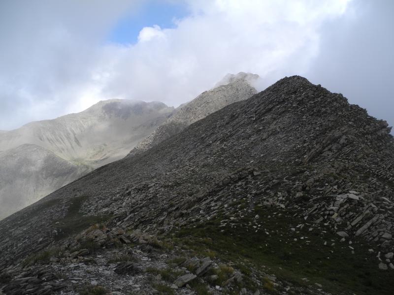 Sur la crête en arrivant au Col de l'Âne