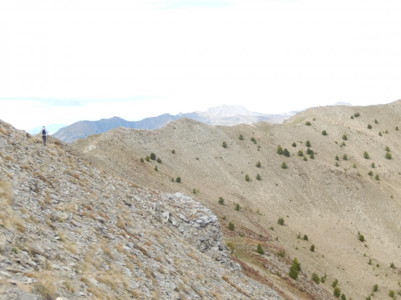 Sur la crête vers le Mont Orel