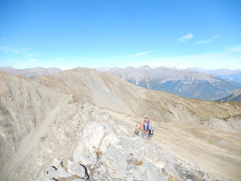 Sur la crête vers le Mont Orel