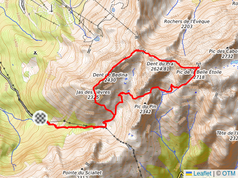 Scrambling Jas des Lièvres > BE par les crêtes