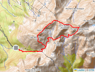 Scrambling Jas des Lièvres > BE par les crêtes
