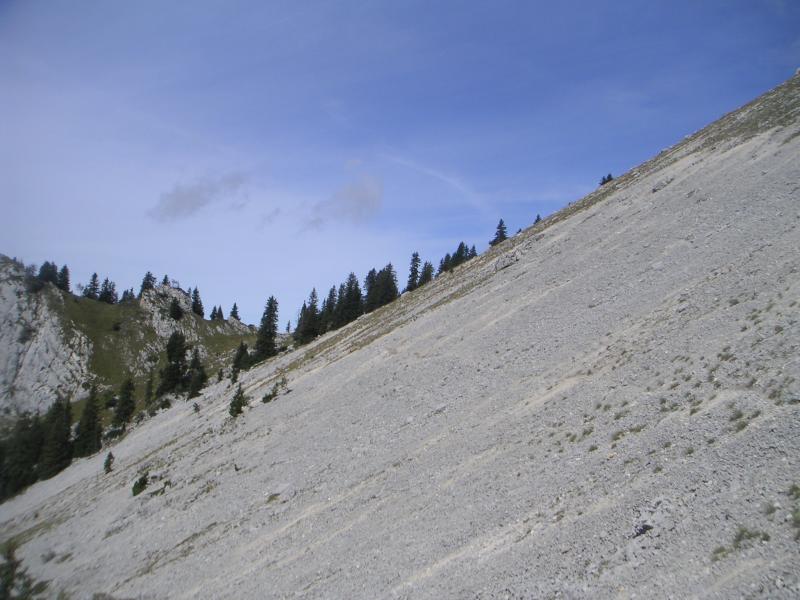 sente dans le pierrier