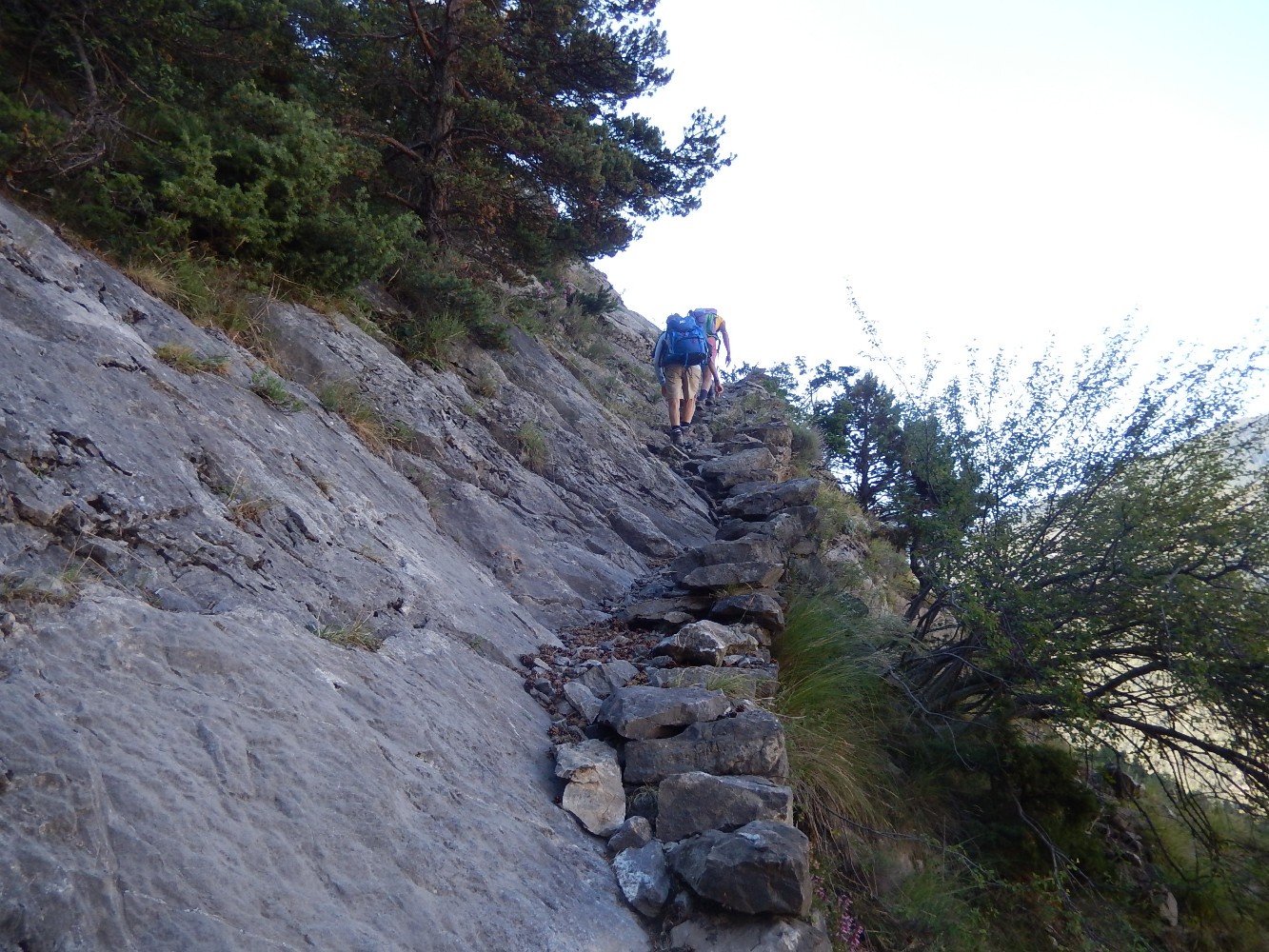 Sentier au-dessus de Champ Contier