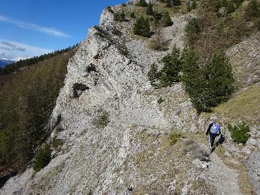 Sentier du pas d'Archail dans le Fournas