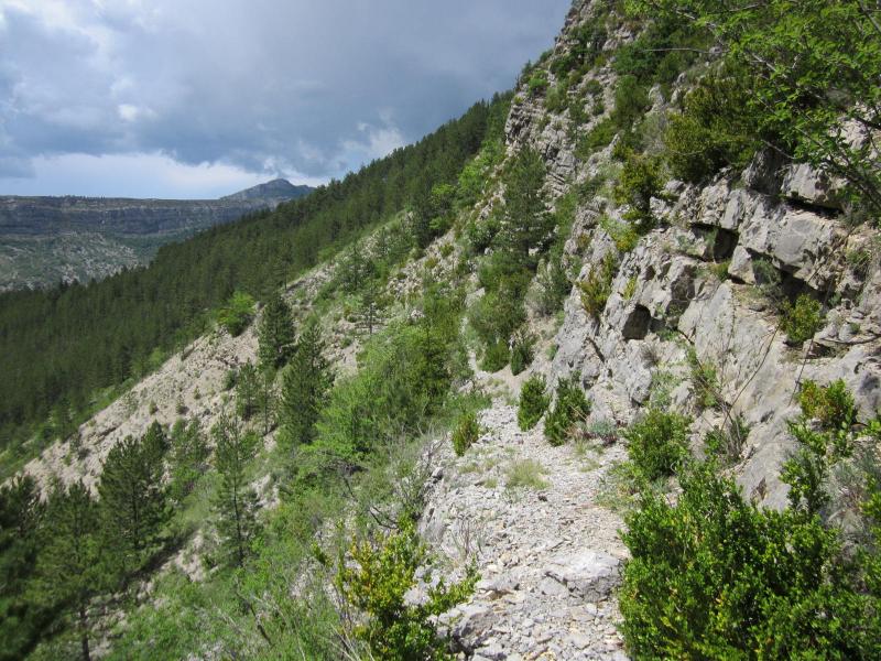 sentier au dessus des gorges