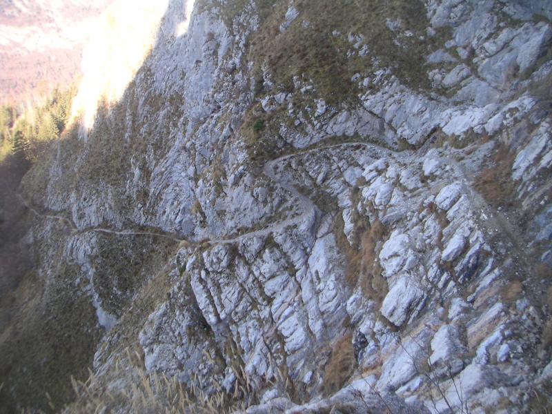 sentier vers la cascade