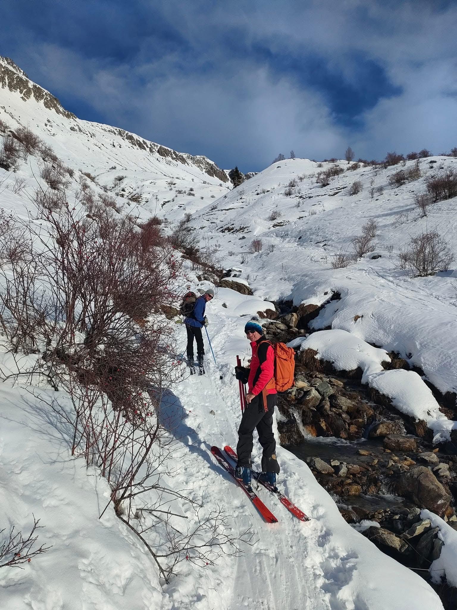 Ski avec le cougnate 