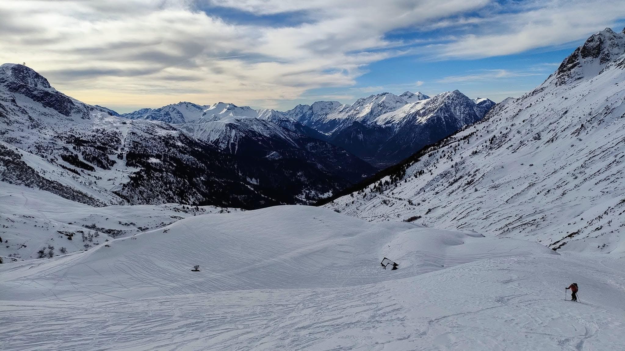 Ski avec le cougnate 