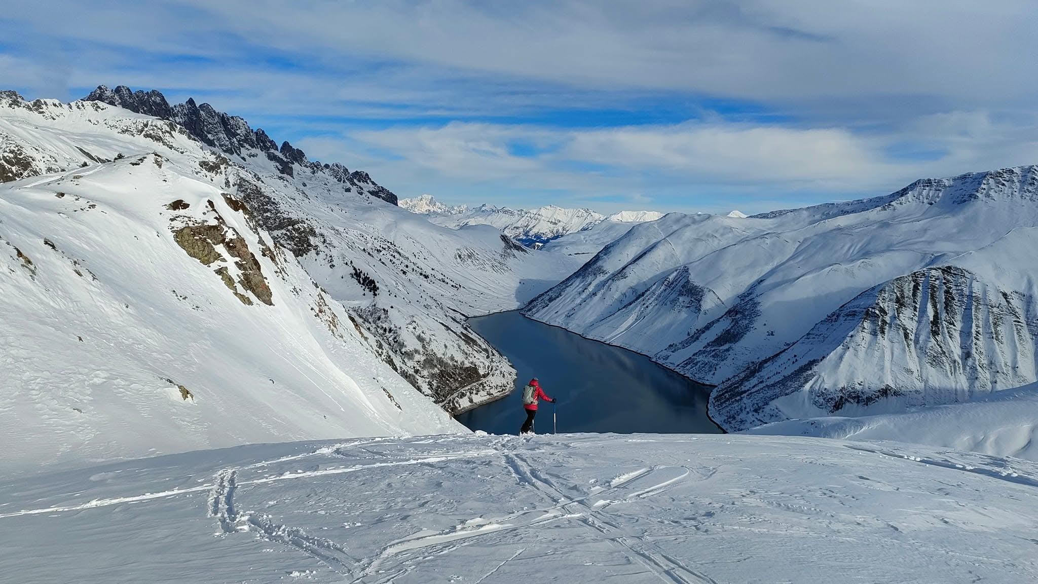 Ski avec le cougnate 