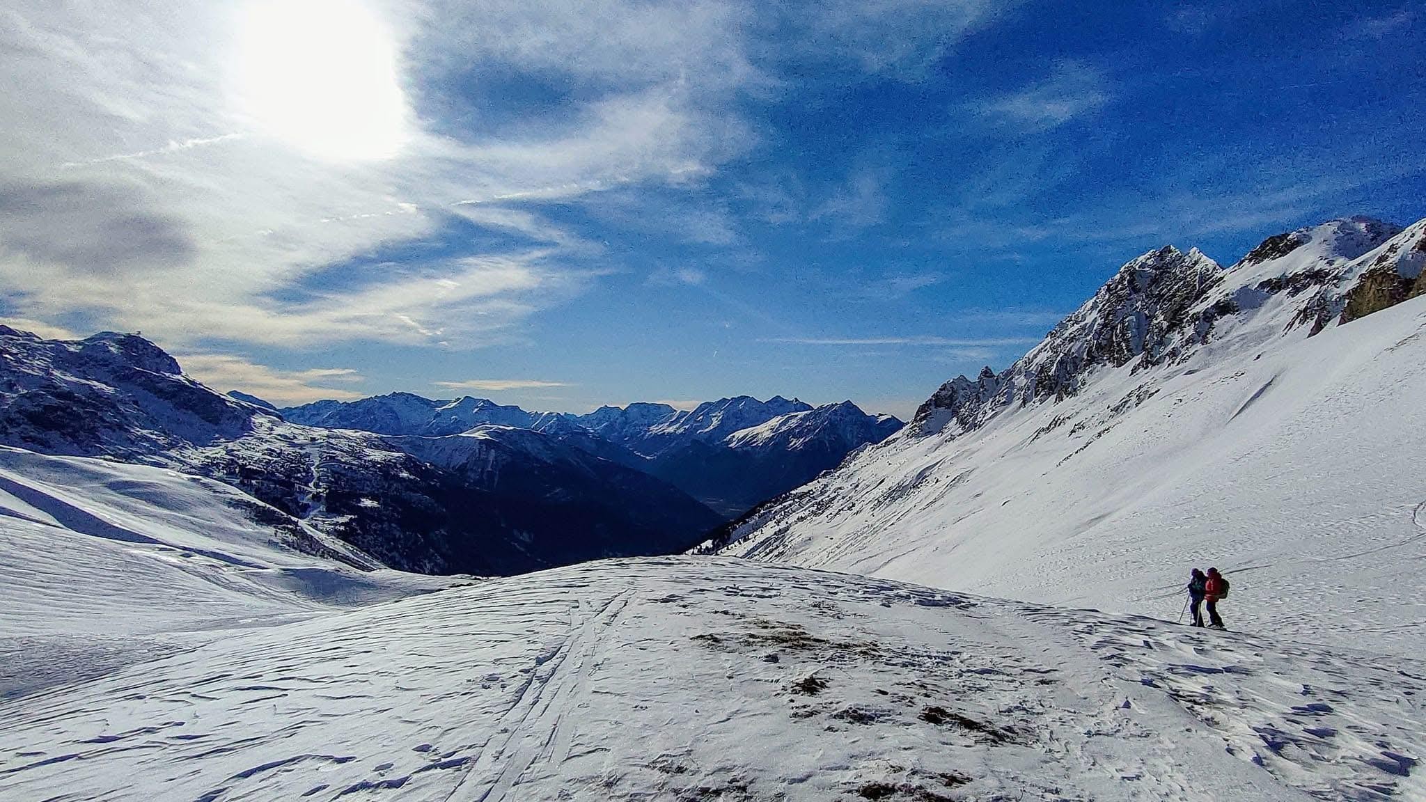 Ski avec le cougnate 