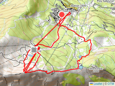 Ski alpin dans l&apos;après-midi