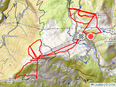 Ski alpin dans l&apos;après-midi