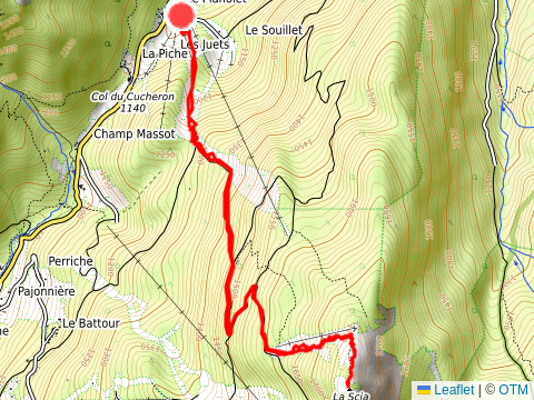 Ski de randonnée en Chartreuse.. la croix de la Scia à partir du Planolet et du Creux de la neige