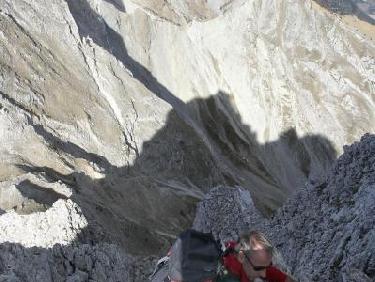 l'arrivée au sommet