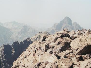 Vue du sommet sur la Paglia Orba