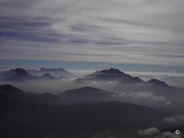 Le Dévoluy vu du sommet du Coiro.