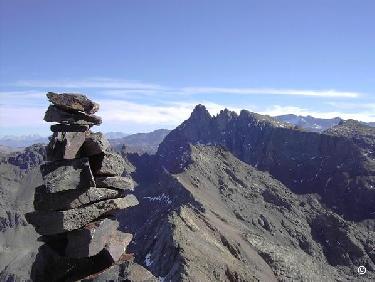Les trois Pics de Belledonne vues de la Gd Lce de