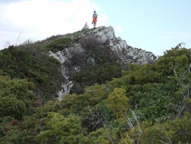 Marie-Odile au sommet du Char