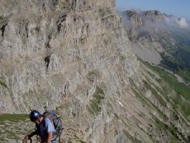 la sortie de l&apos;arête