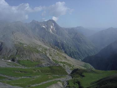 vue du dernier col de la journée