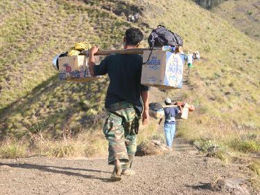 porteur au rinjani