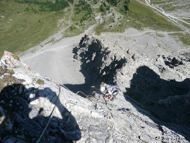 Dalle dans la VF des Neyzets (Ecrins)