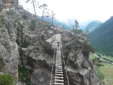 Via Ferrata de Ceillac - Passerelle de 20m
