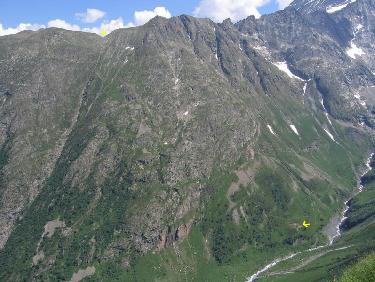Depuis la crête de la cime du pied de Barry