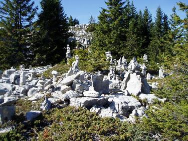 Exposition d'art cairnien, Rochers de Leschaux