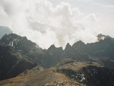 Au-dessus du Col de la Grande Vaudaine
