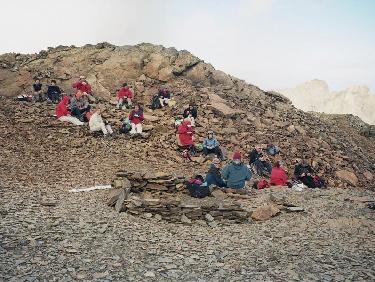 pique-nique par grand frais Ã  2700 m.