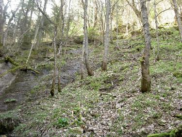 couloir pour éviter la cascade