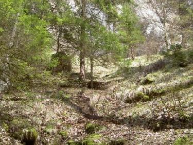 Couloir pour éviter le 2ème ressaut