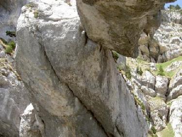 point de contact et vue sur le cirque