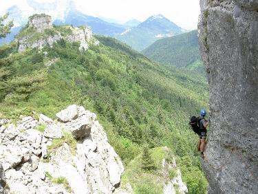 Sortie de la via corda