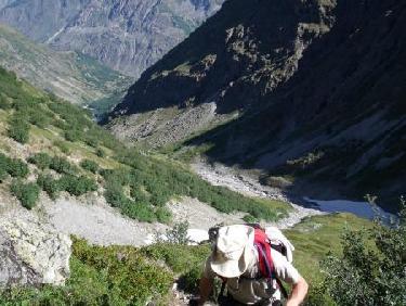 Rive droite de la combe.