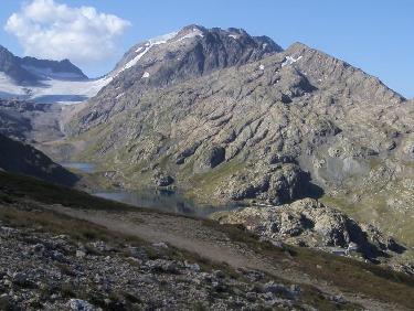 Belle vue sur les trois sommets de la journée