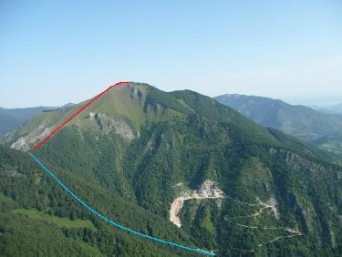 itinéraire du Mont Las