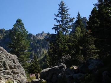 Débouché sur le vallon au-dessus de l&apos;Oursière